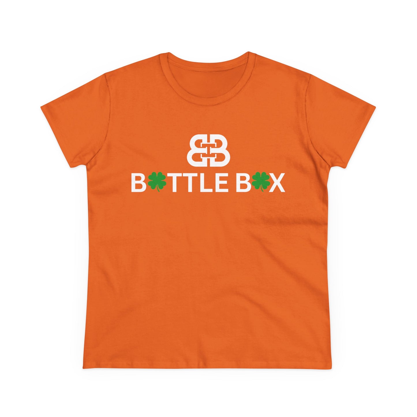 Battle Box Lucky Clover Women's Cotton Tee - Perfect for St. Patrick's Day