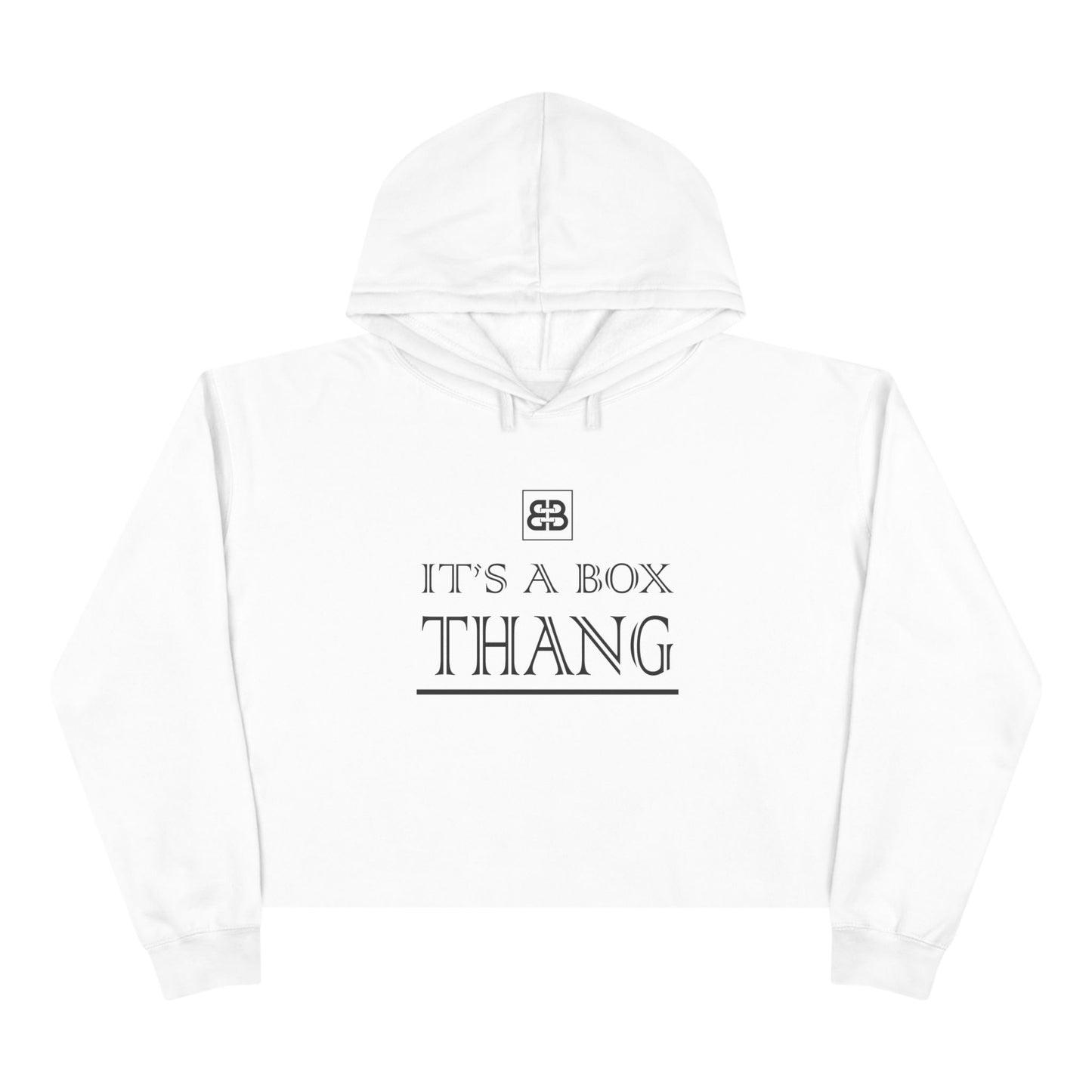Battle Box It's A Box Thang Branded Crop Hoodie