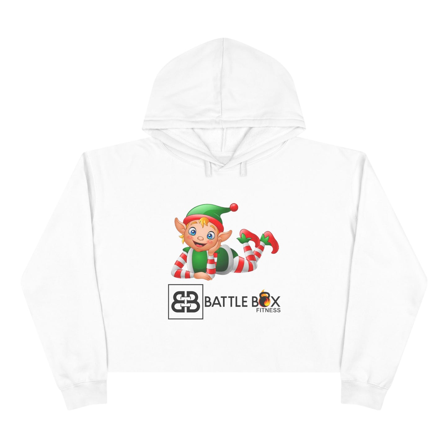 Battle Box Holiday Elf Crop Hoodie