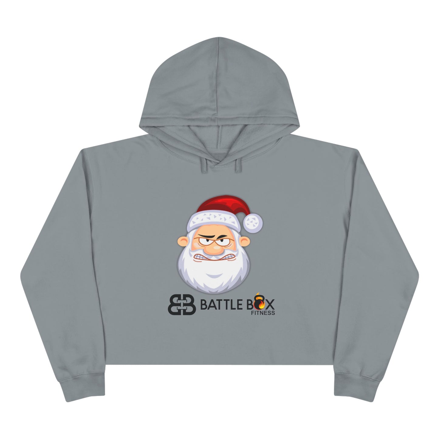 Battle Box Angry Santa Crop Hoodie