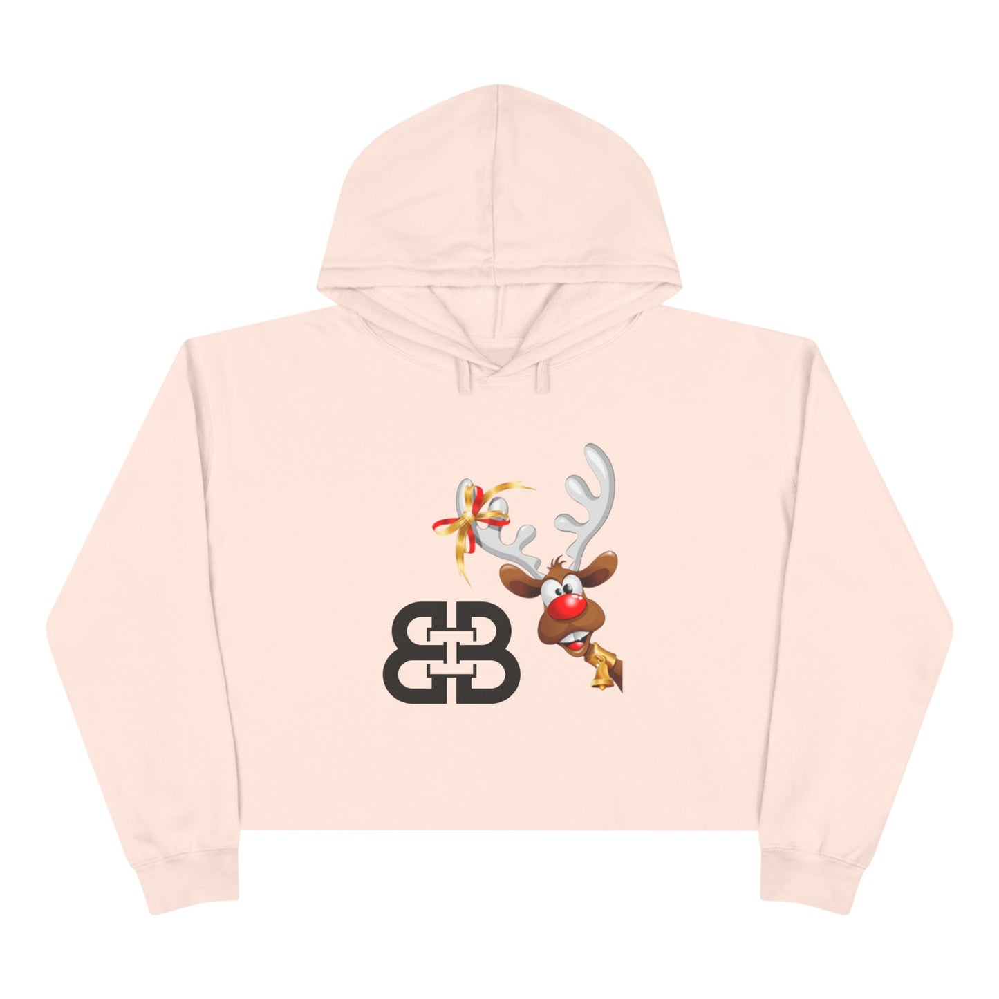 Battle Box Holiday Deer Crop Hoodie