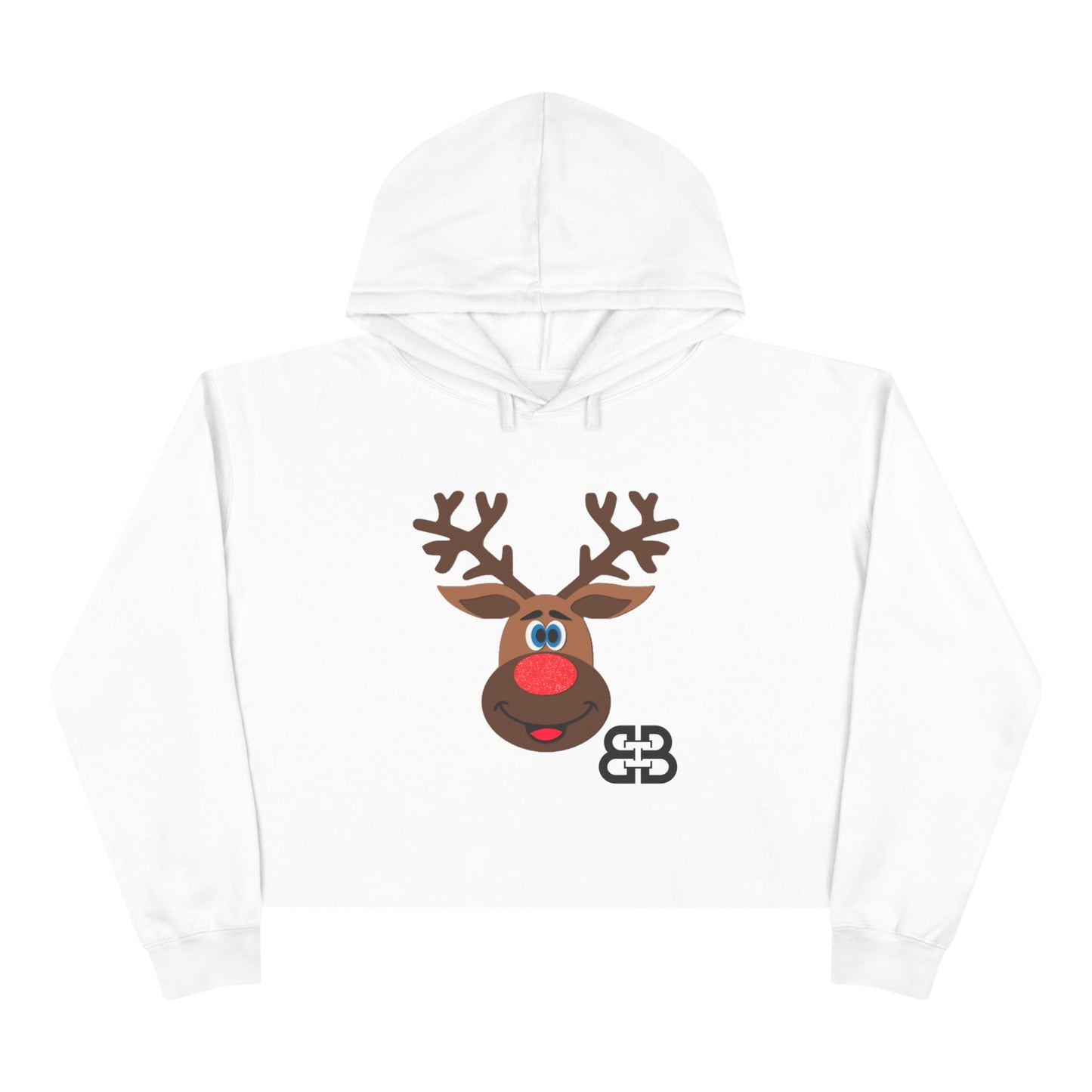 Battle Box Holiday Deer Crop Hoodie