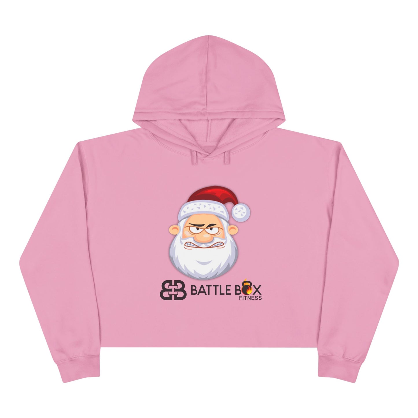 Battle Box Angry Santa Crop Hoodie