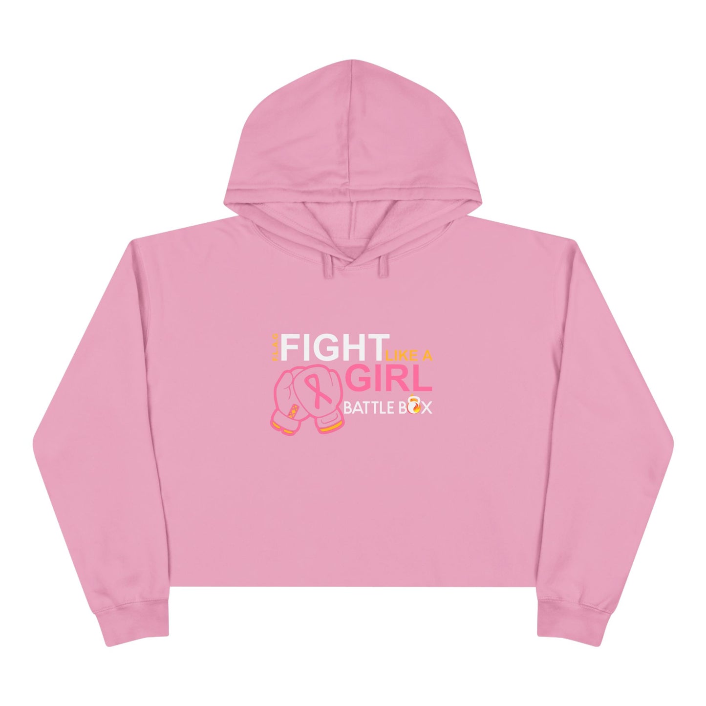 Fight Like A Girl Crop Hoodie