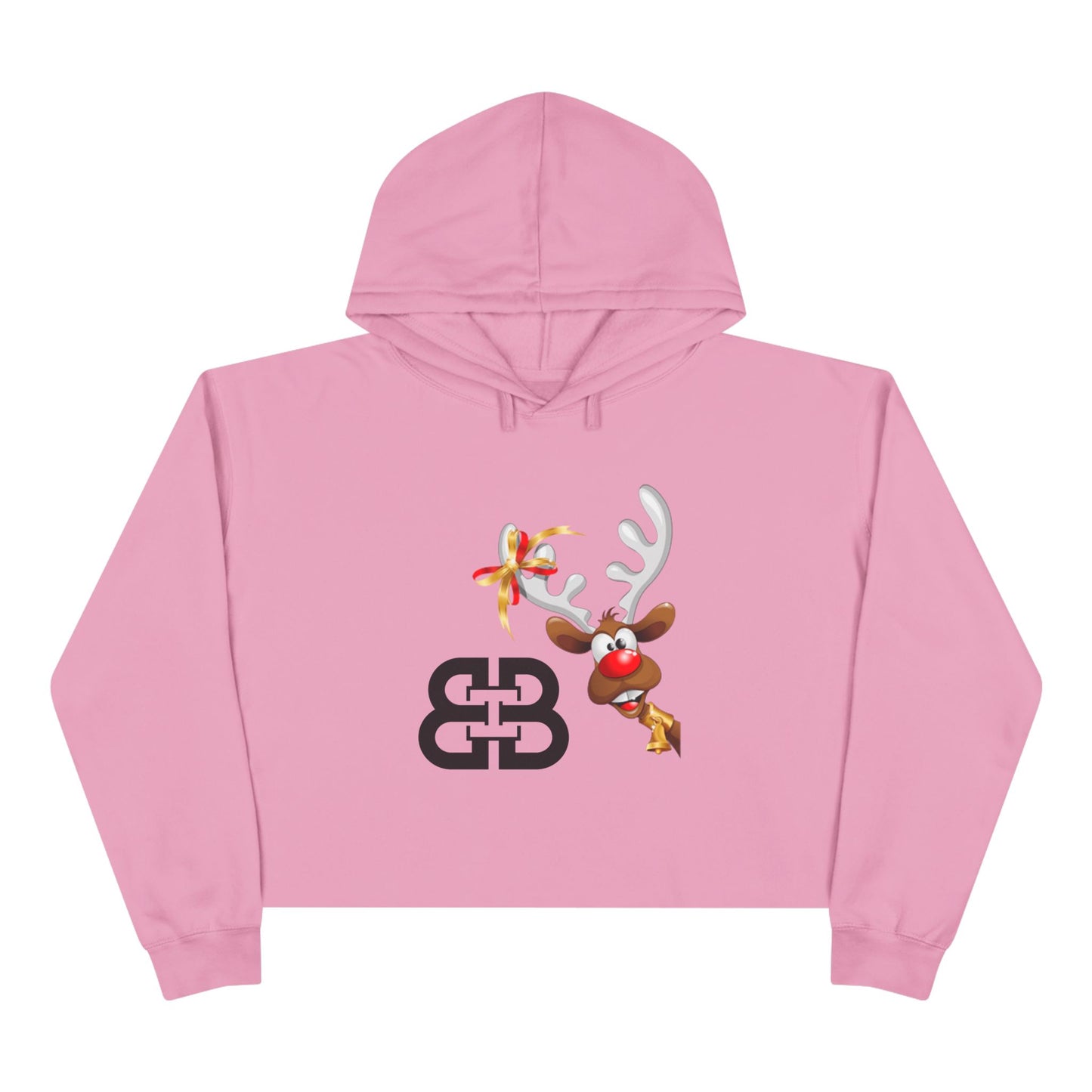Battle Box Holiday Deer Crop Hoodie