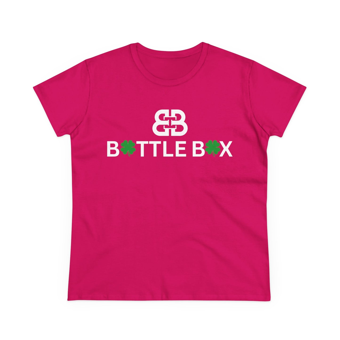 Battle Box Lucky Clover Women's Cotton Tee - Perfect for St. Patrick's Day
