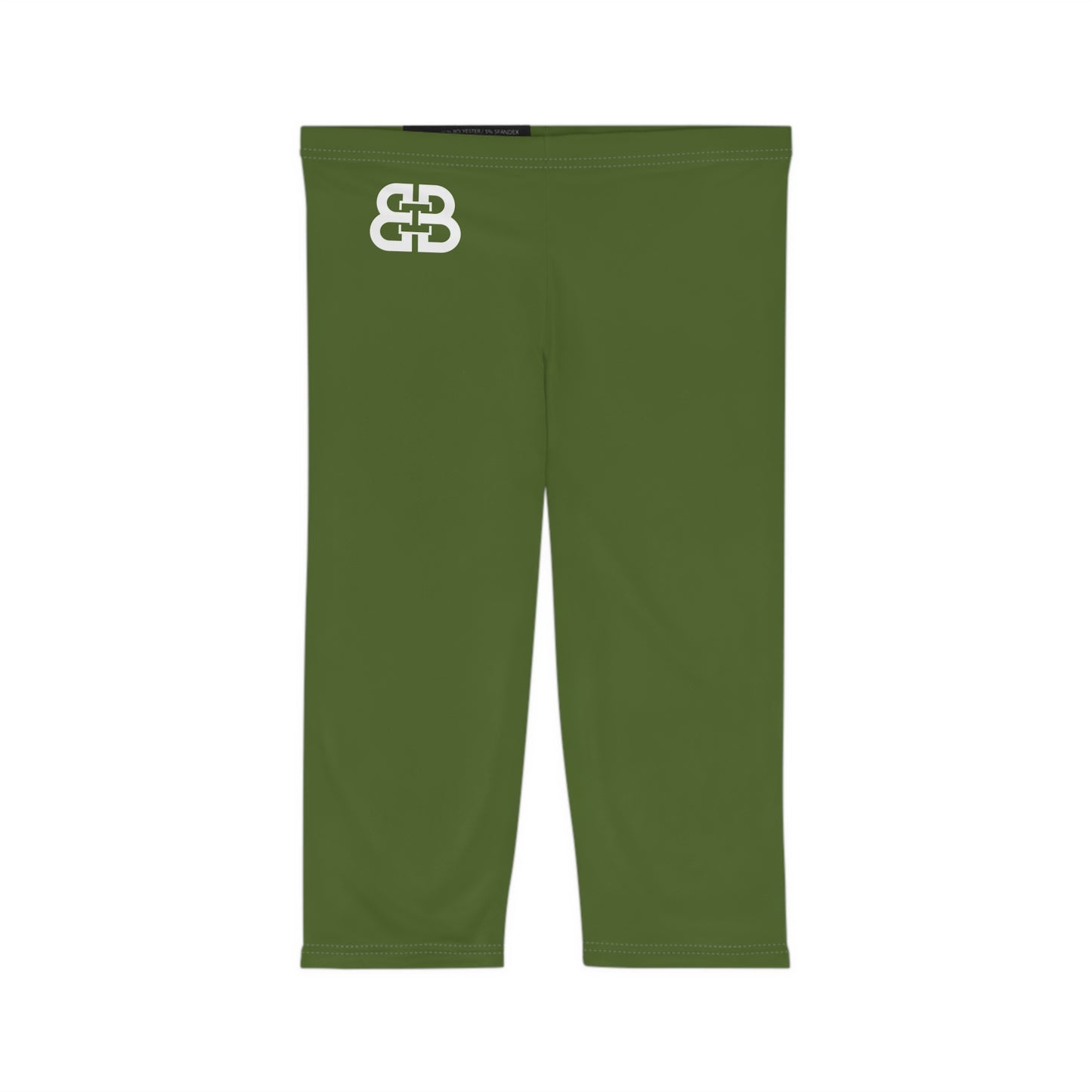 Battle Box [BB] Women's Green Capri Leggings