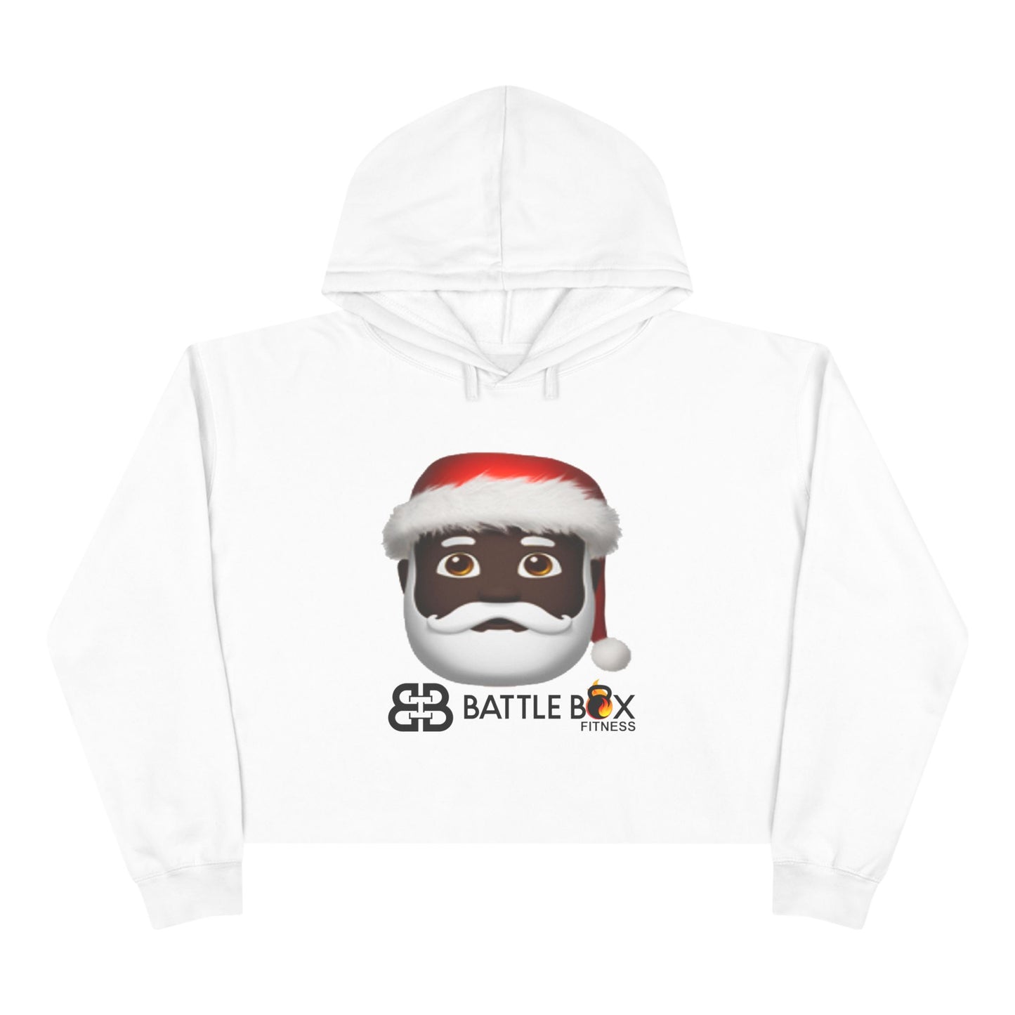 Battle Box Grandpa Santa Crop Hoodie