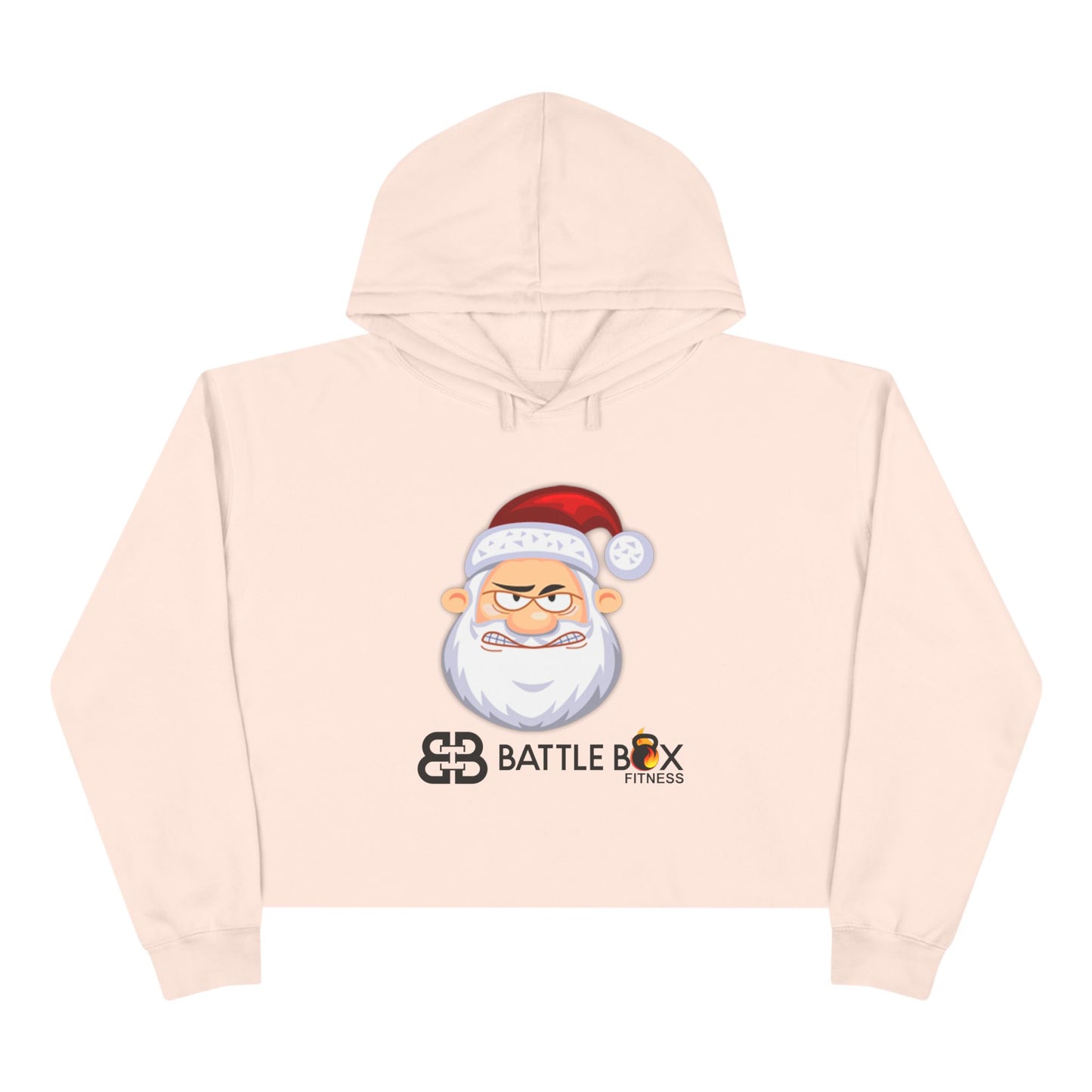 Battle Box Angry Santa Crop Hoodie