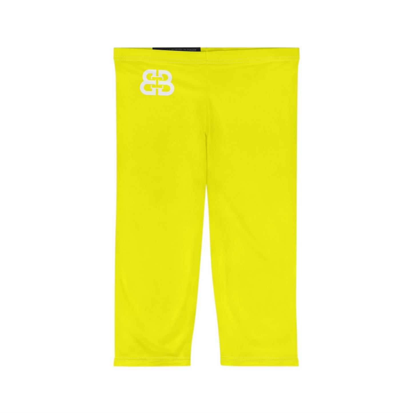 Battle Box [BB] Women's Yellow Capri Leggings
