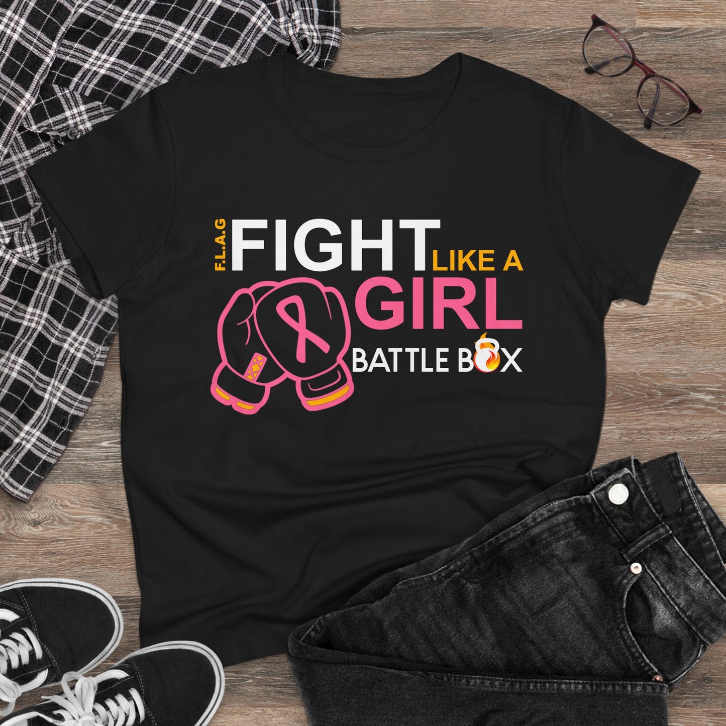 Fight Like a Girl Shirt, Empowering Apparel, Cancer Awareness Supportive Tee