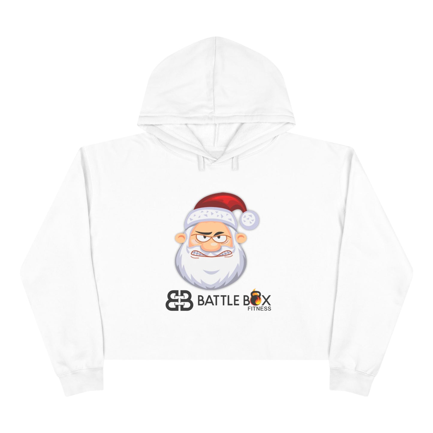 Battle Box Angry Santa Crop Hoodie