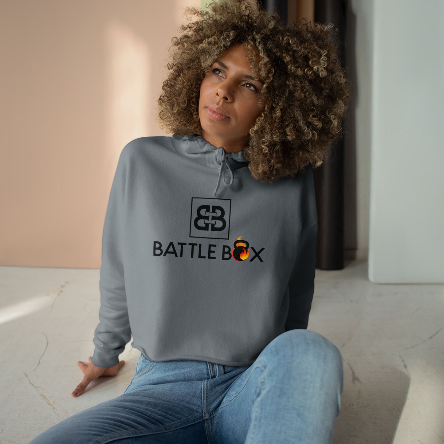 Battle Box Branded Crop Hoodie