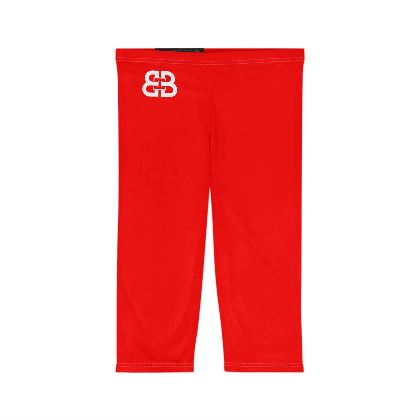 Battle Box [BB] Women's Red Capri Leggings