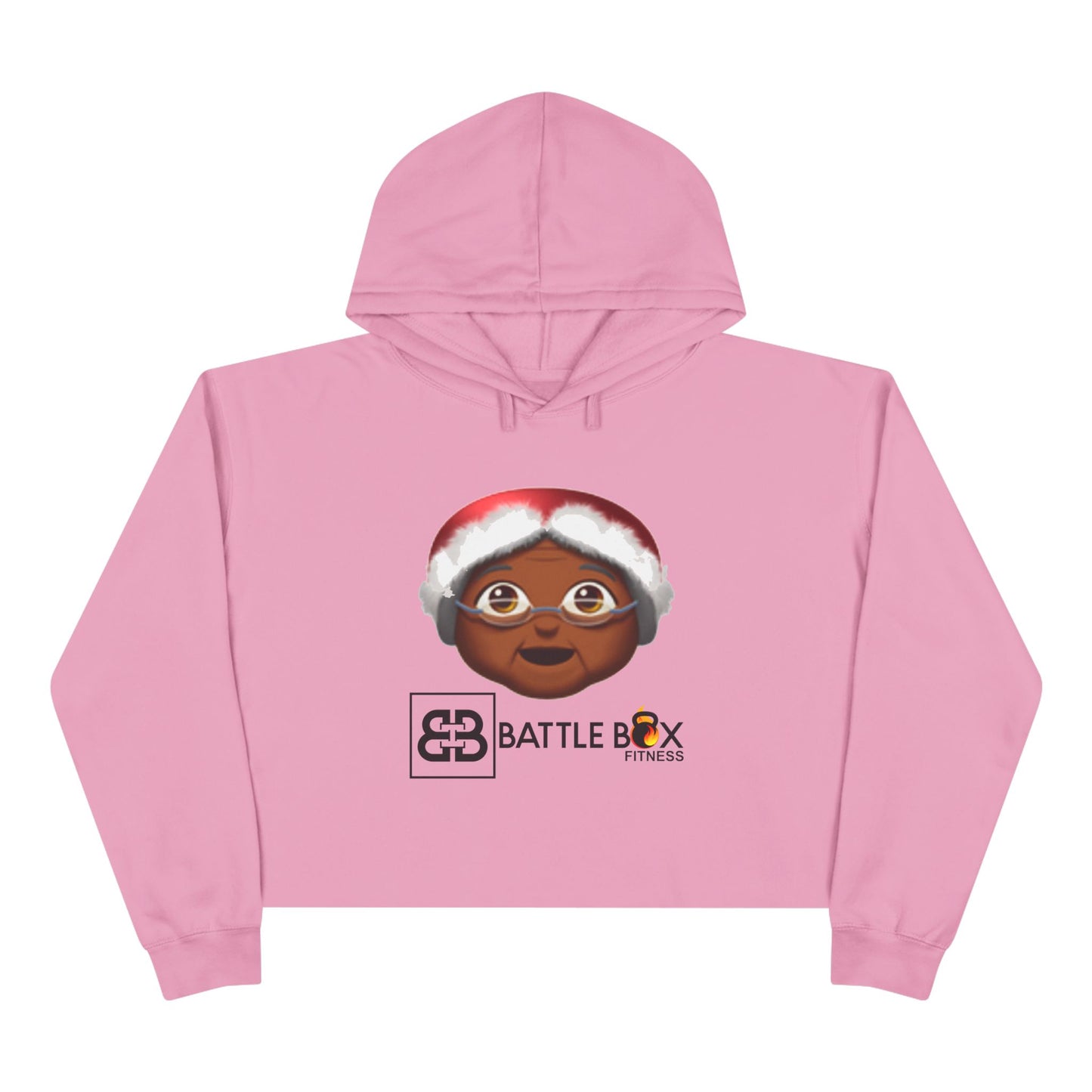 Battle Box Holiday Mama Clause Crop Hoodie