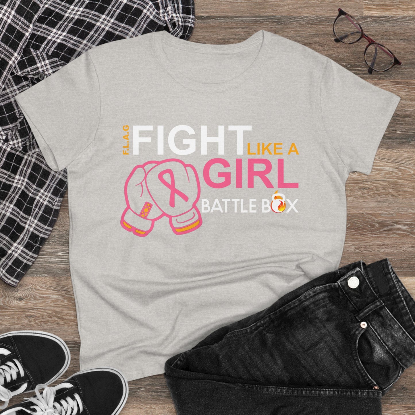 Fight Like a Girl Shirt, Empowering Apparel, Cancer Awareness Supportive Tee