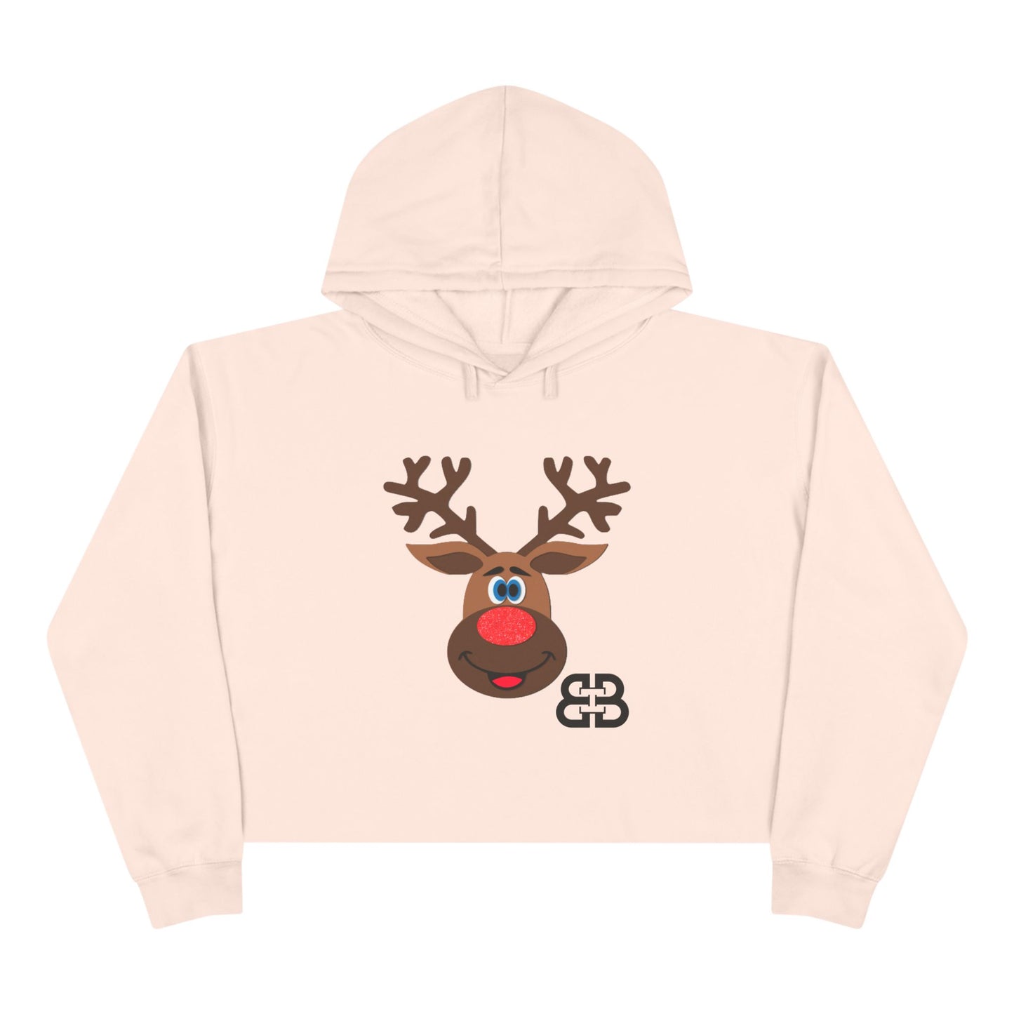 Battle Box Holiday Deer Crop Hoodie