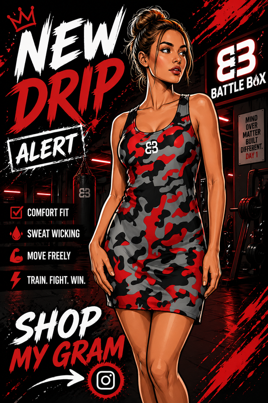 Battle Box Camo Tunic Racerback Top-TT