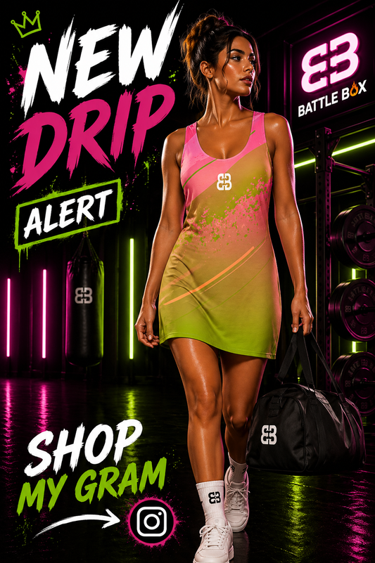 Battle Box Pink Tunic Racerback Top-TT