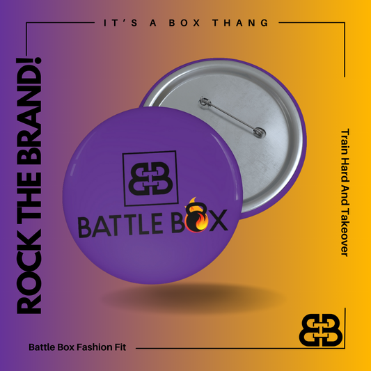 Purple Battle Box Pin Button