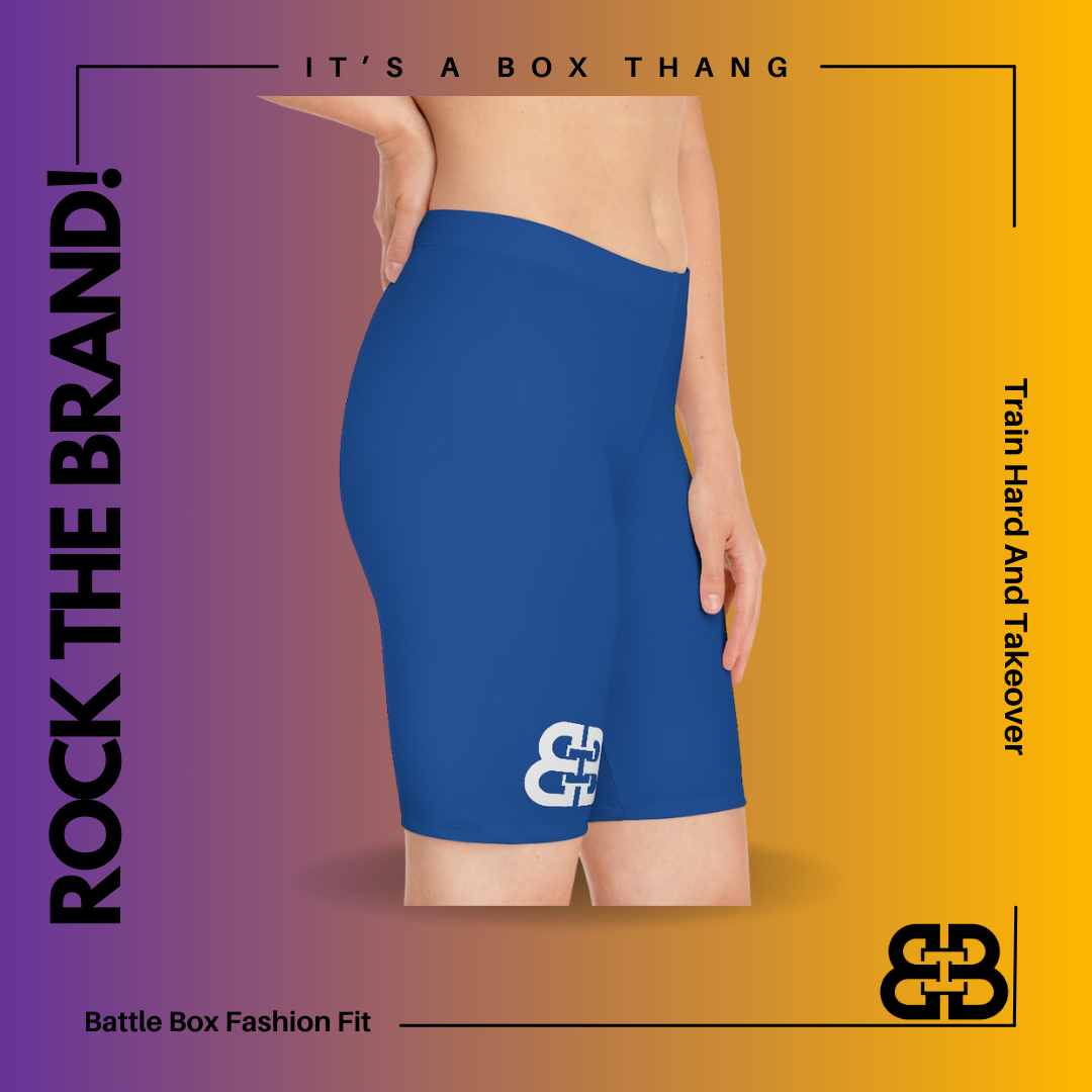 Battle Box Women's Navy Bike Shorts