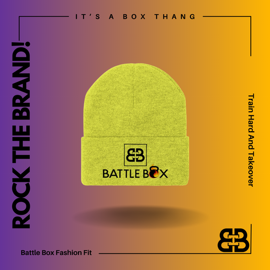 Battle Box [BB] Black Logo Unisex Knit Beanie