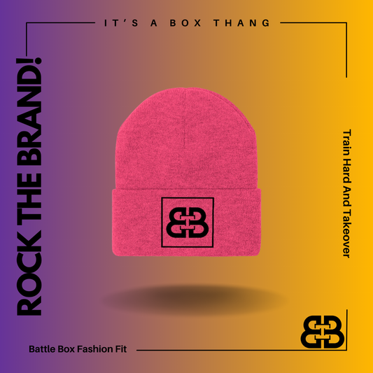 Battle Box [BB] Black Logo Unisex Knit Beanie