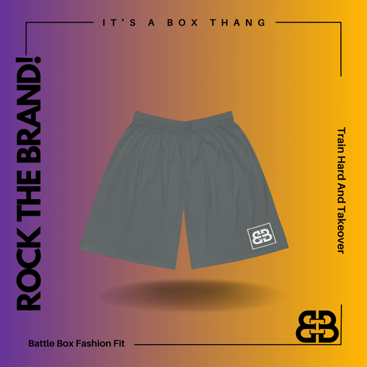 Battle Box BB Gray Basketball Shorts