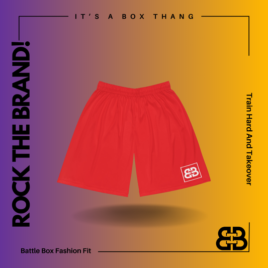 Battle Box BB Red Basketball Shorts
