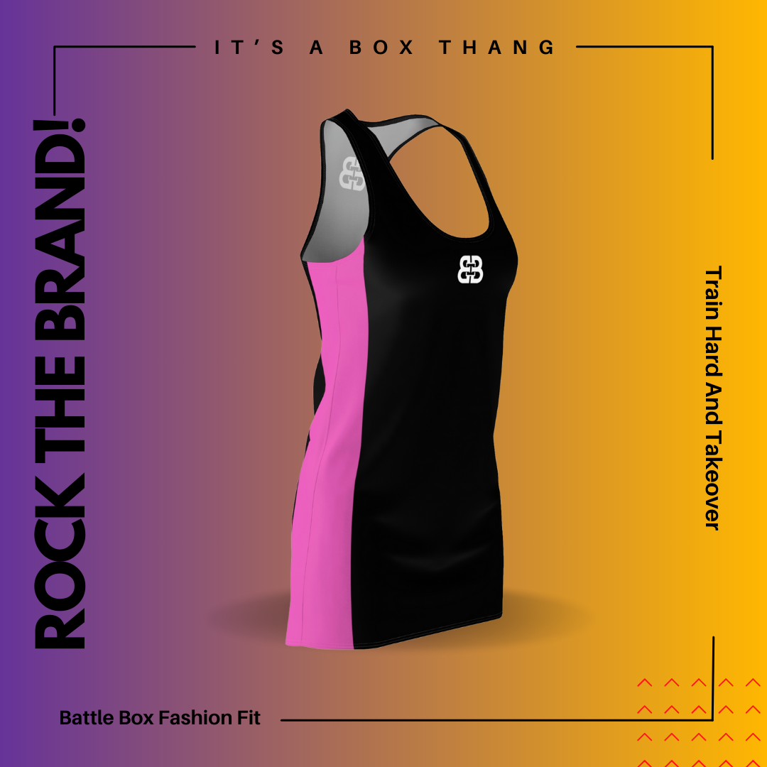 Battle Box 2-Tone Tunic Racerback Top-CB
