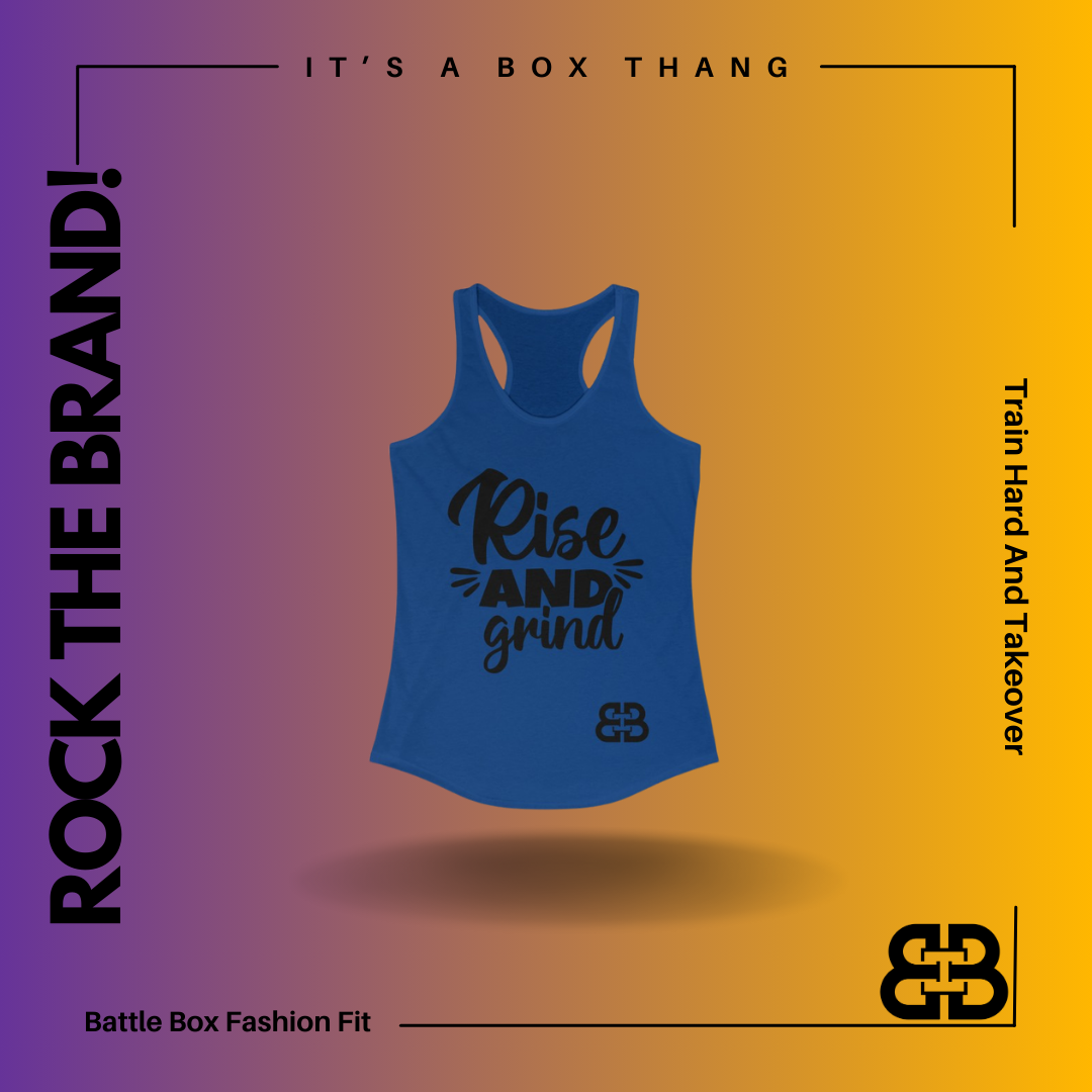 Women's Rise And Grind Body Battle Box Racerback Tank -2A