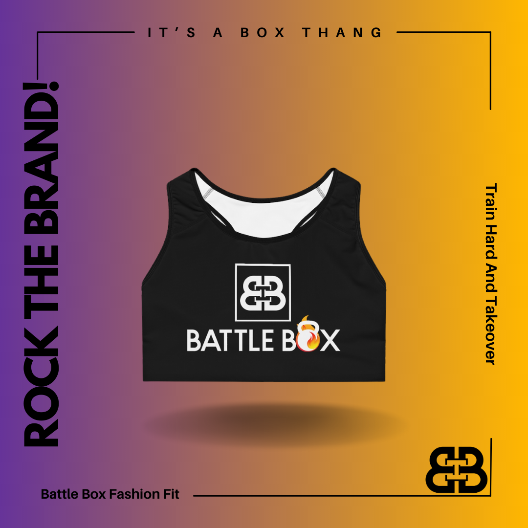 Battle Box Black Sports Bra