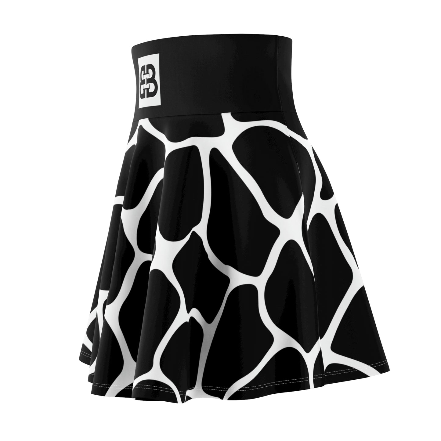 Battle Box High Waist Women's Skater Skirt-HW