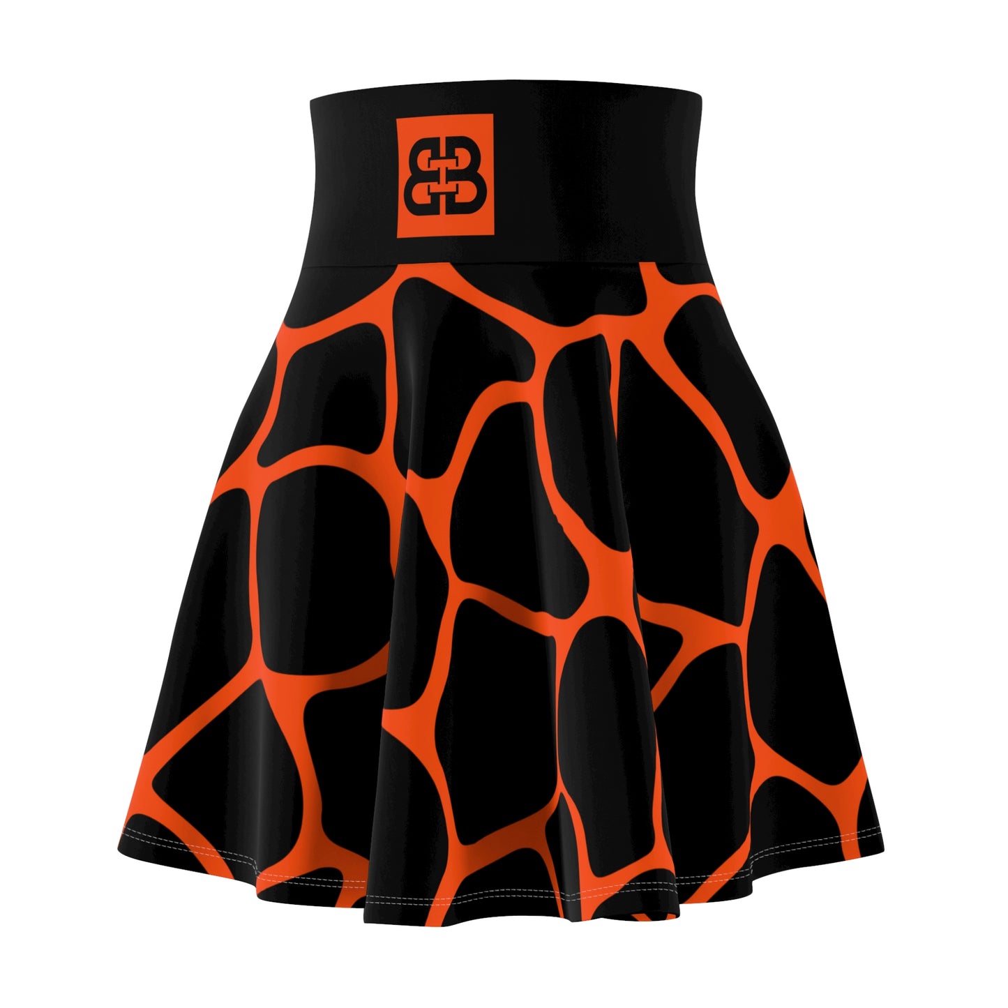 Battle Box High Waist Women's Skater Skirt-HW