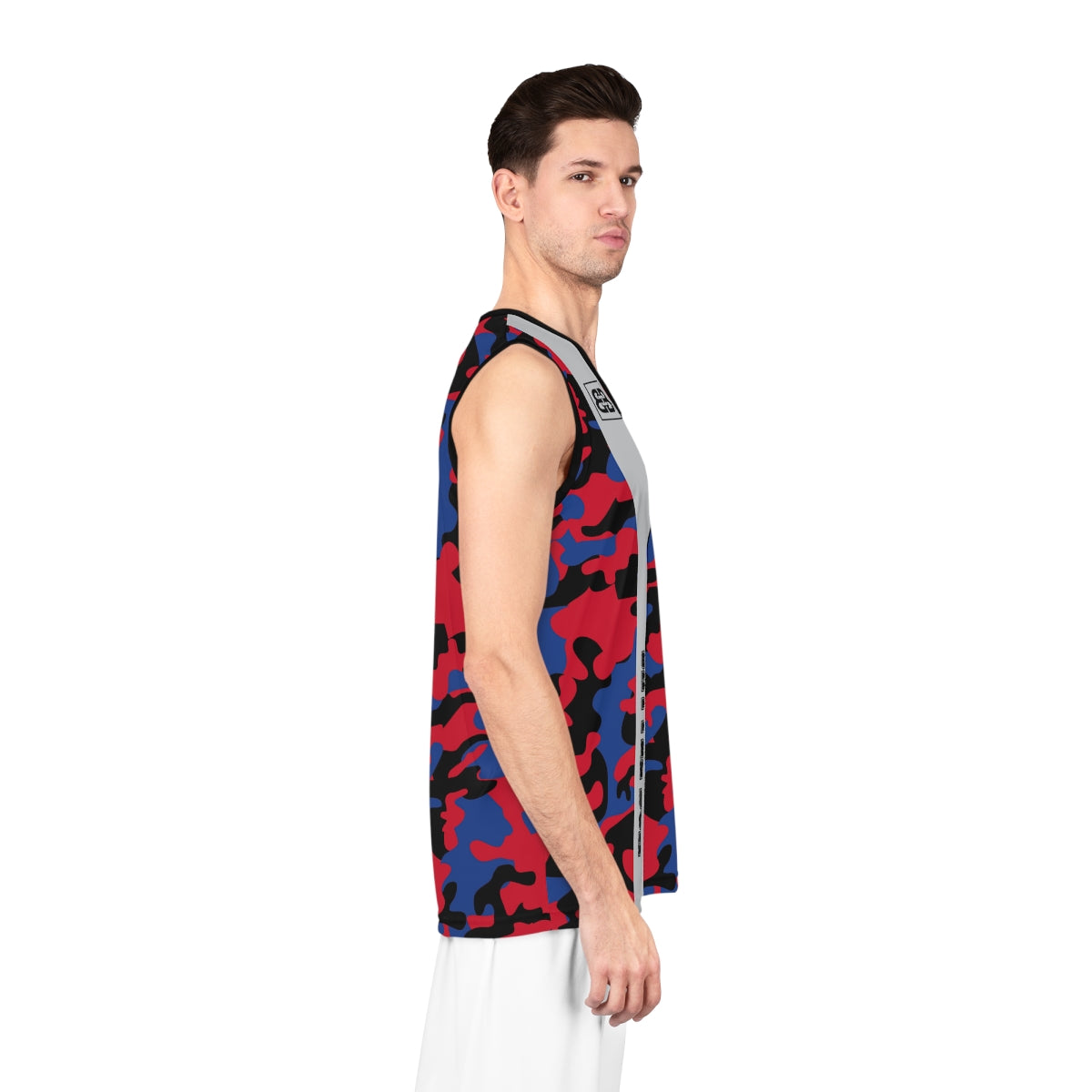 Battle Box Red Gray Basketball Jersey