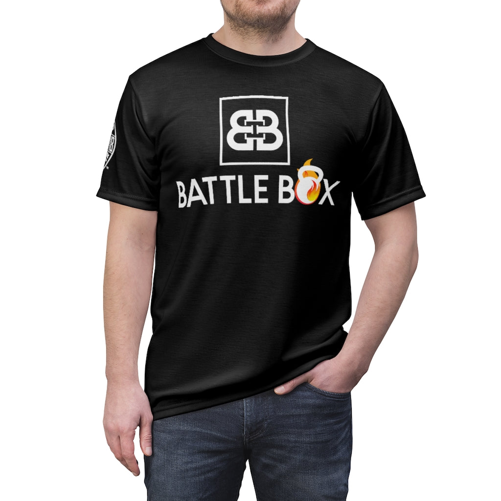 Battle Box Unisex Triple Print Black T-Shirt