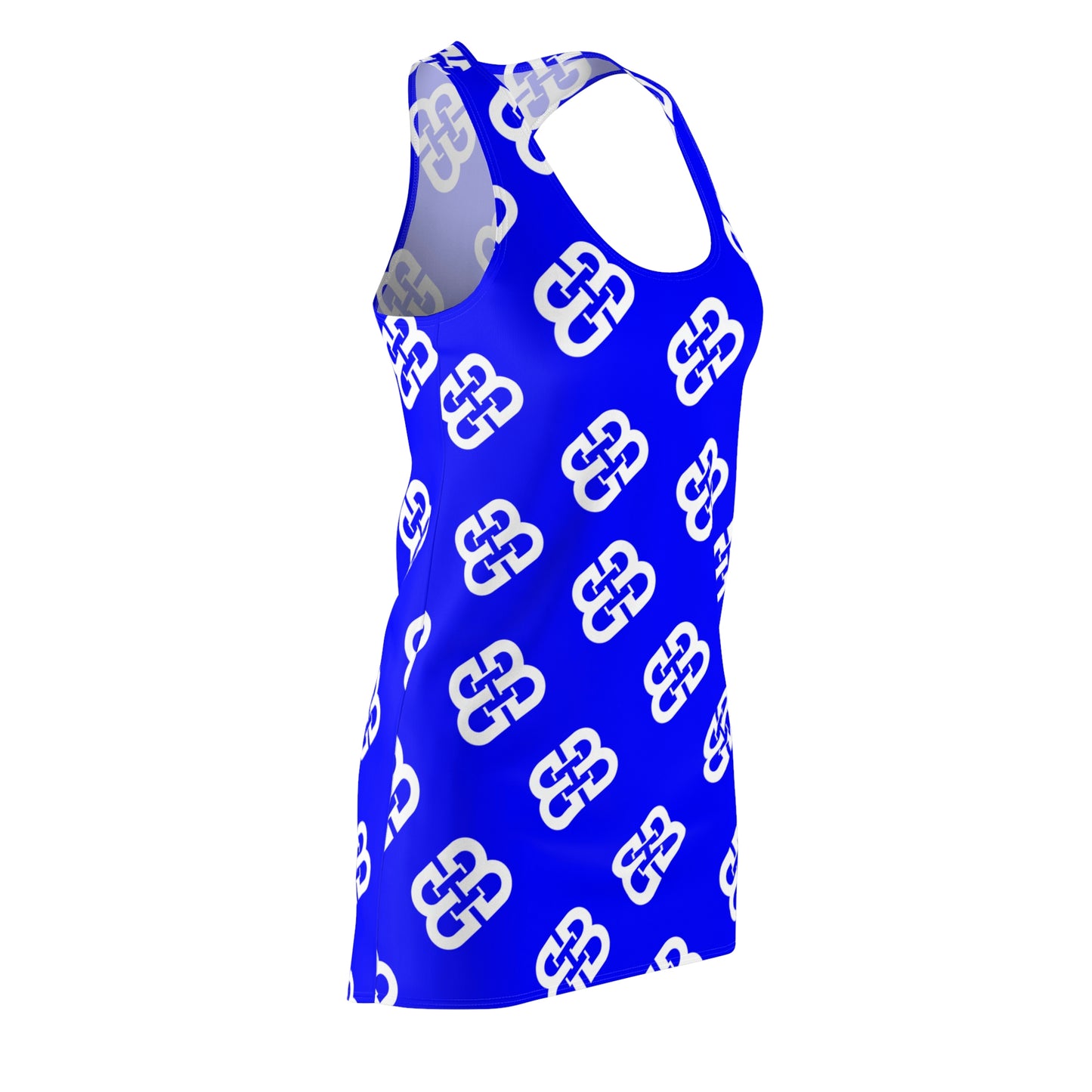 Battle Box Blue White BB Tunic Racerback Top-CB