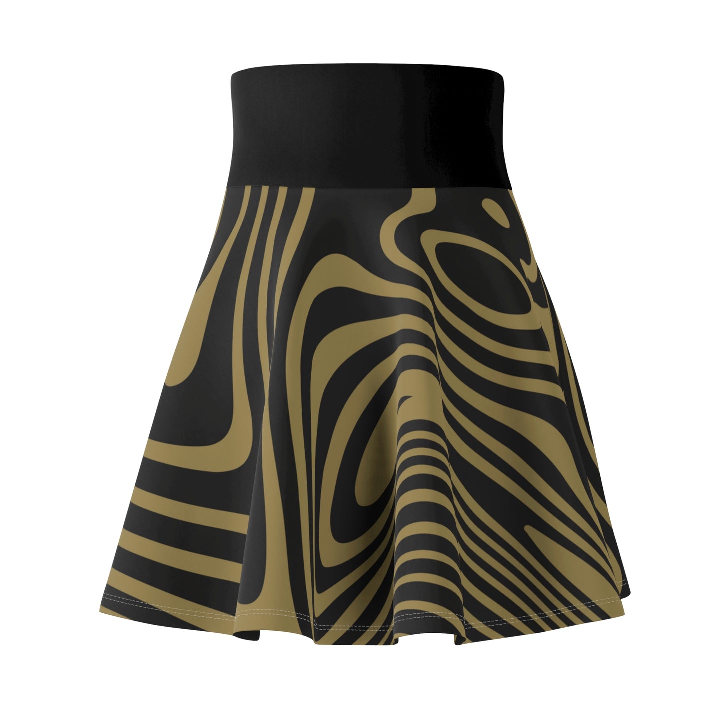 Battle Box High Waist Swirl Women's Skater Skirt-HW