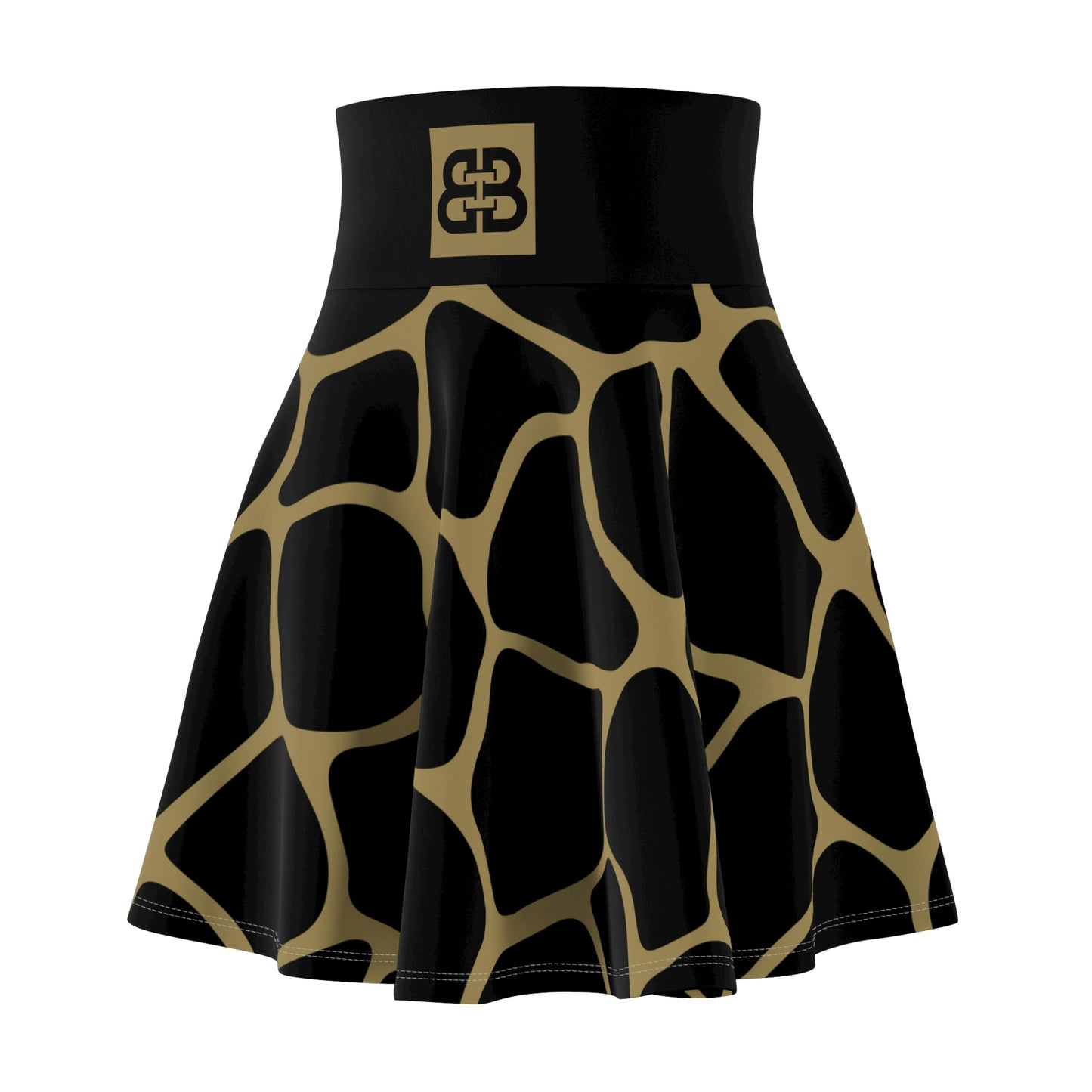 Battle Box High Waist Women's Skater Skirt-HW