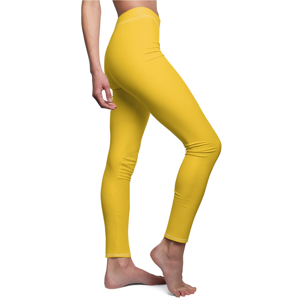 Battle Box Women's Yellow Casual Leggings