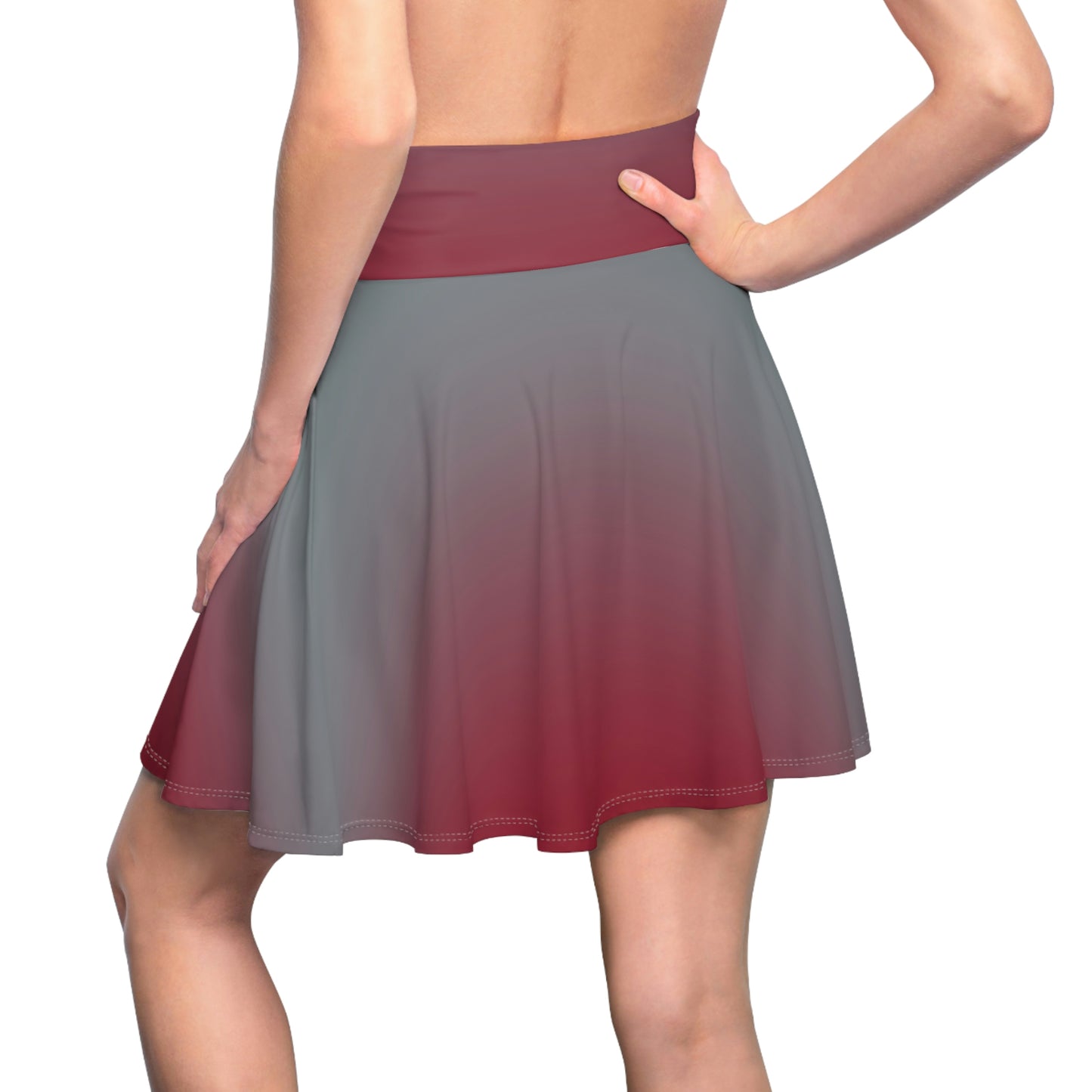 Battle Box High Waist Swirl Women's Skater Skirt-HW