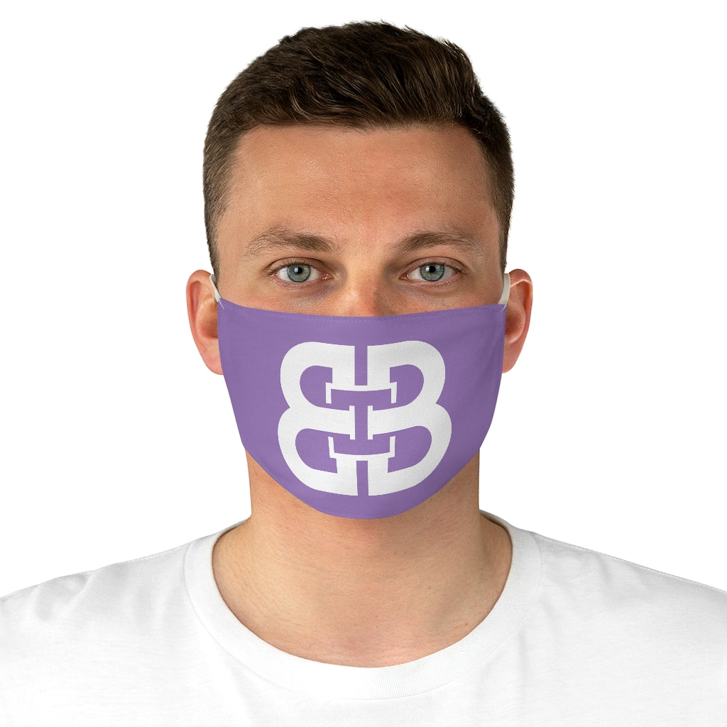Purple Battle Box Fabric Face Mask