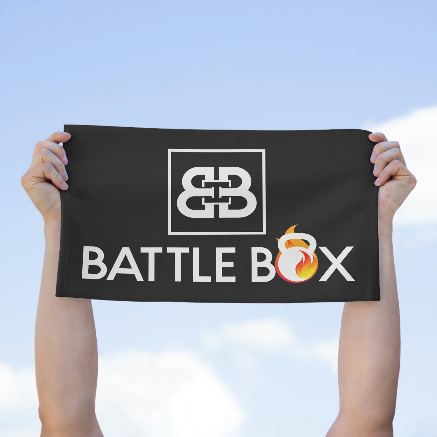 Battle Box Red Rally Towel-Black