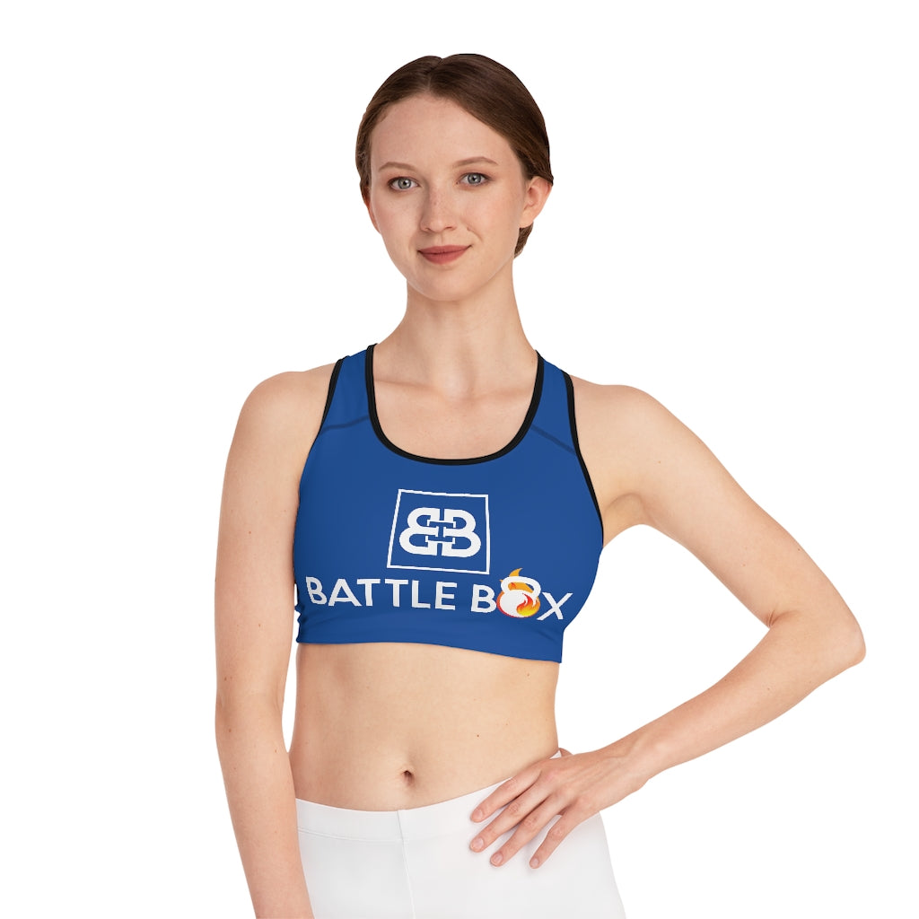 Battle Box Navy Sports Bra