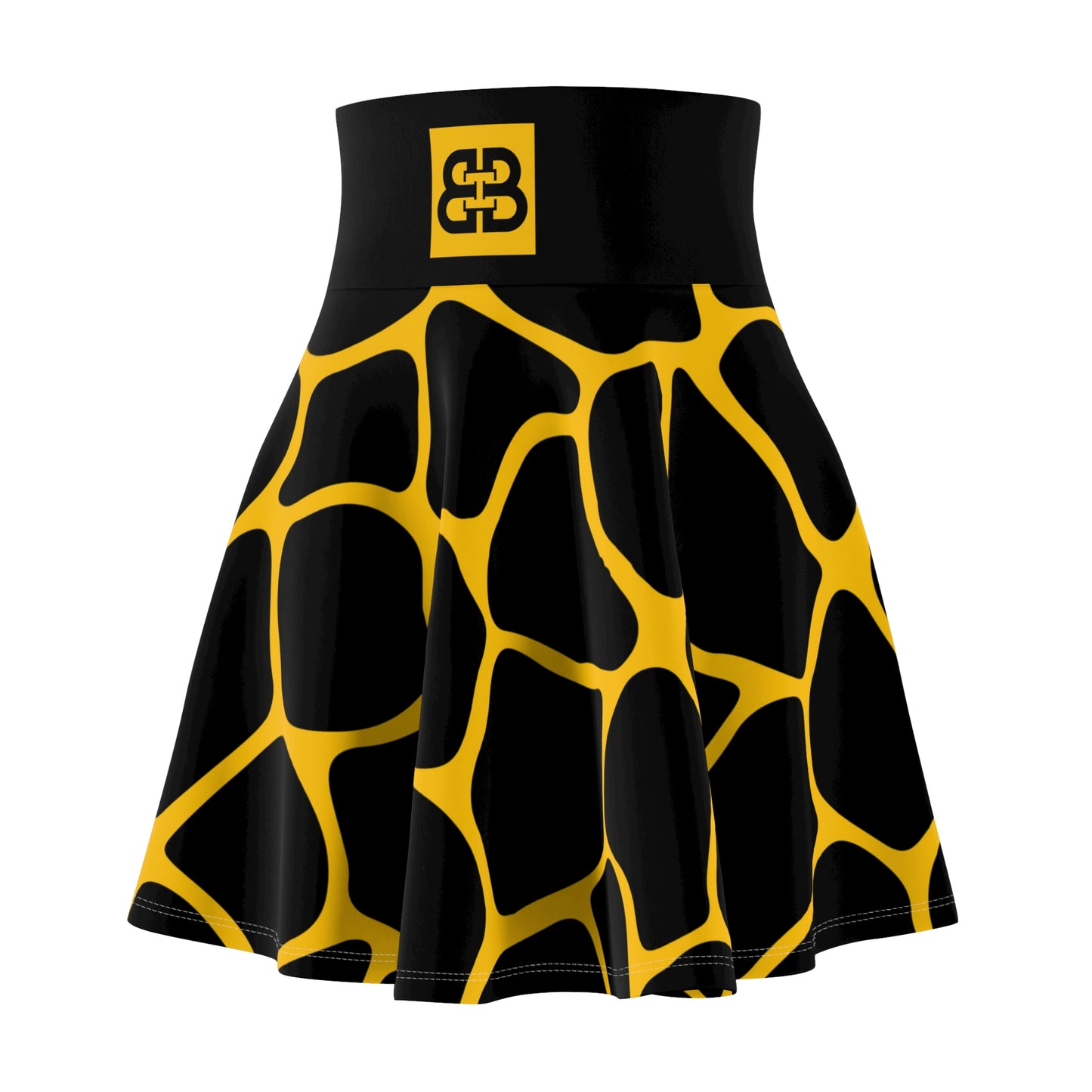 Battle Box High Waist Women's Skater Skirt-HW
