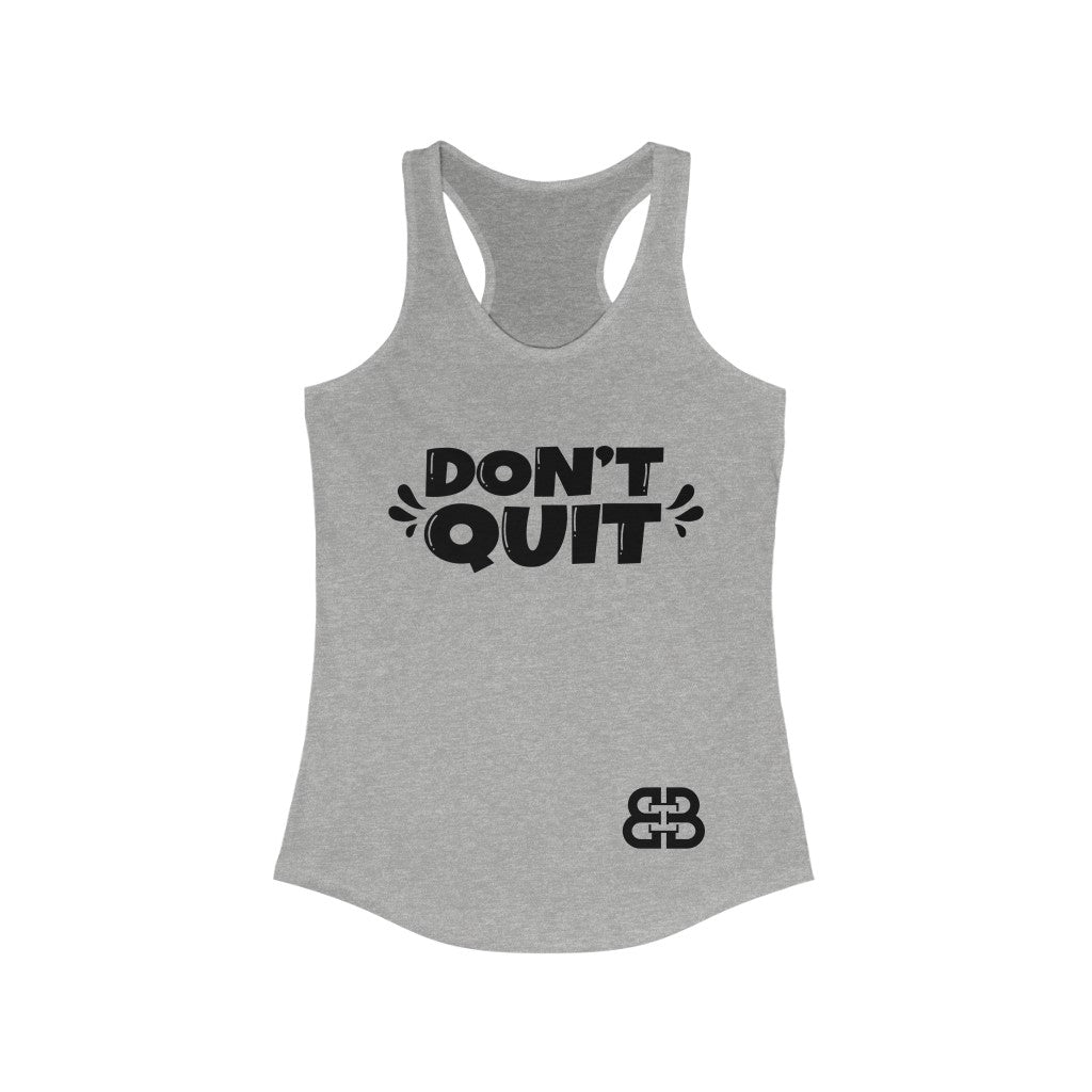 Women's Don't Quit Battle Box Racerback Tank -2A