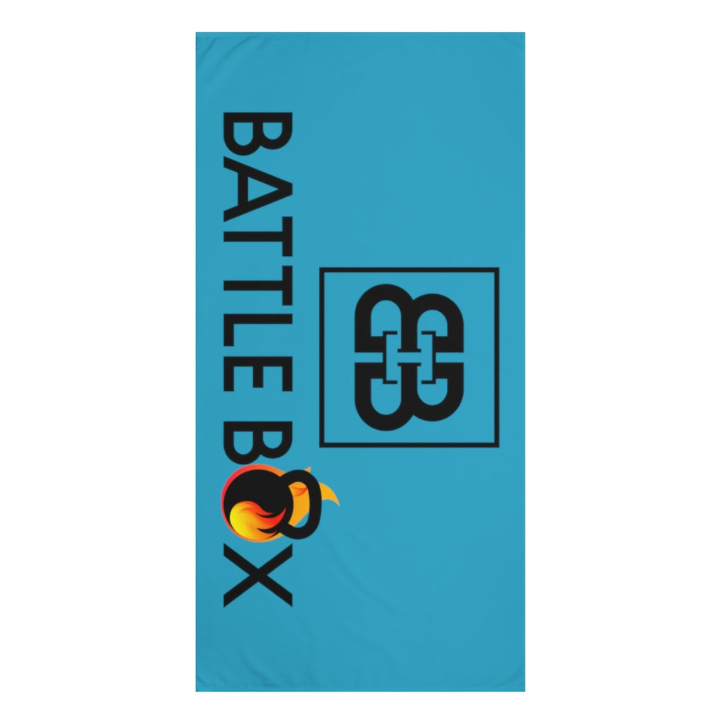 Teal Battle Box Gym Towel