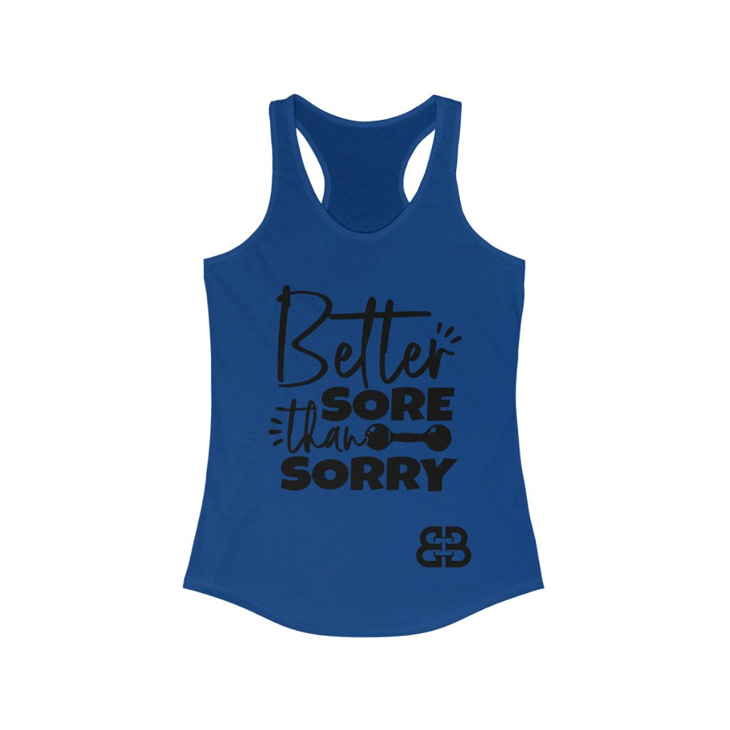Women's Sore Than Sorry Battle Box Racerback Tank -2A
