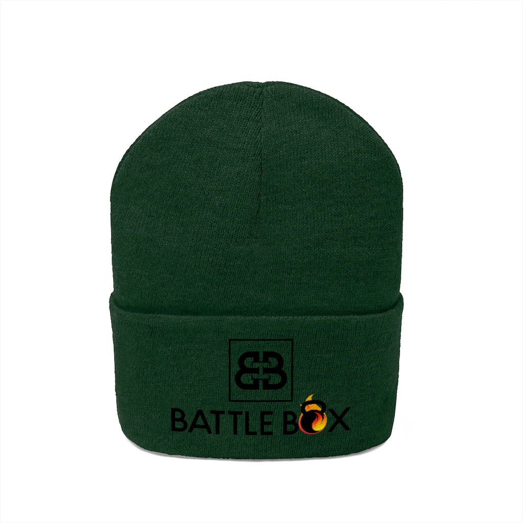 Battle Box [BB] Black Logo Unisex Knit Beanie