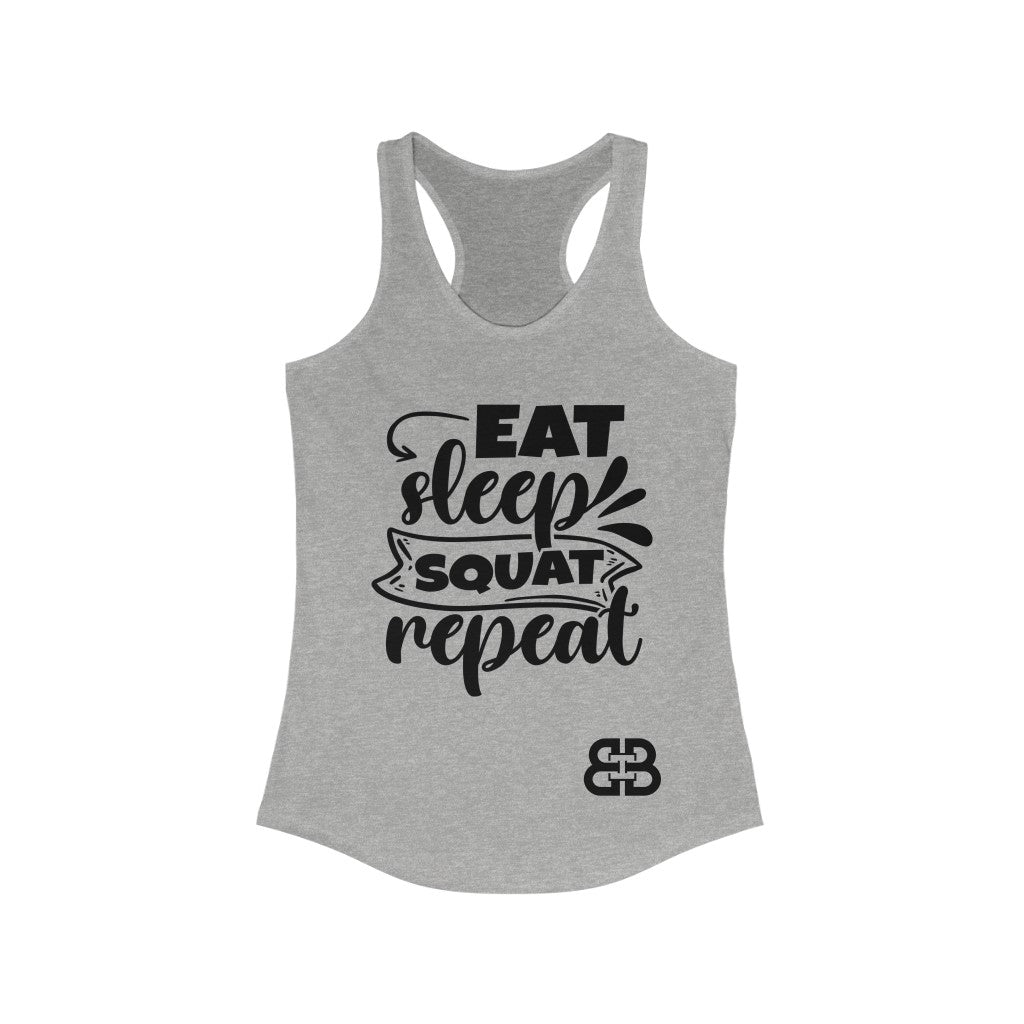 Women's Eat Sleep Battle Box Racerback Tank -2A